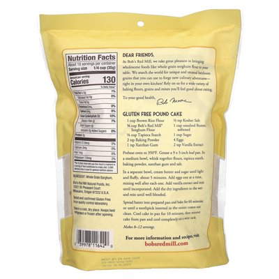 Bob's Red Mill, Sorghum Flour, 22 oz (624 g)