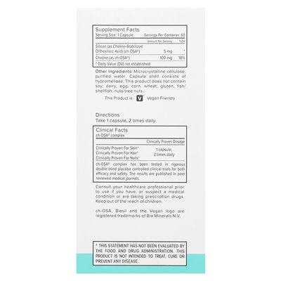 Biosil, collagen generator, 60 original capsules