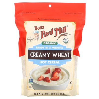 Bob's Red Mill, Bio-Creme-Weizen-Hot Caramel, 24 Unzen (680 g) Bob's Red Mill, Bio-Creme-Weizen-Hot Caramel, 24 Unzen (680 g)