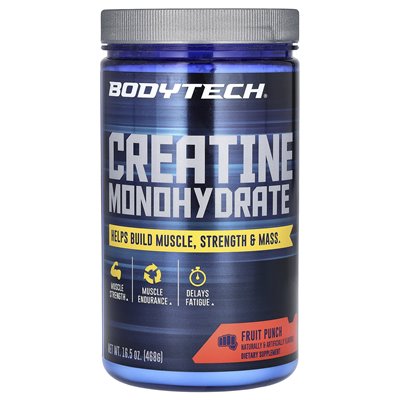 BodyTech, Monohydrat kreatyny, Punch Fruit, 16,5 uncji (468 g)