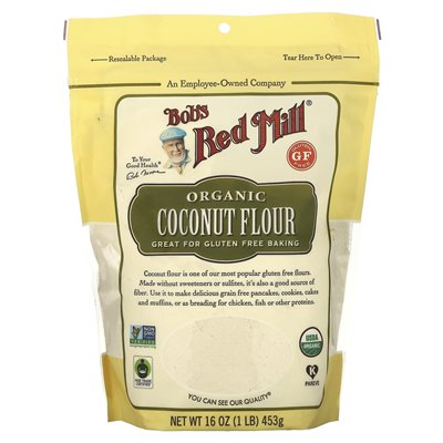 Bob's Red Mill, organiczna mąka kokosowa, bezglutenowa, 1 funt (453 g)