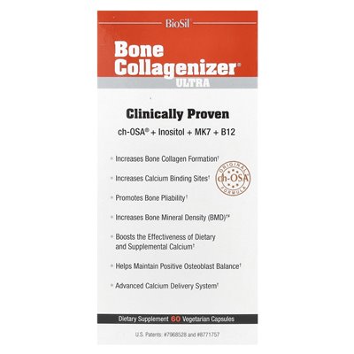Biosil, Bone Collagenizer Ultra, 60 kapsułek wegetariańskich Biosil, Bone Collagenizer Ultra, 60 kapsułek wegetariańskich