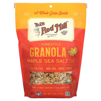 Bob's Red Mill, Homestyle Granola, Maple Sea Salt, 11 uncji (312 g)