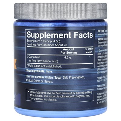 BodyTech, glutamina, niezmożony, 11,12 uncji (315 g)