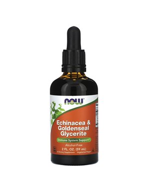 NOW Foods, Ekina & Goldenseal Glycerite, Alcohol-Free, 59 ml NOW Foods, Ekina & Goldenseal Glycerite, Alcohol-Free, 59 ml