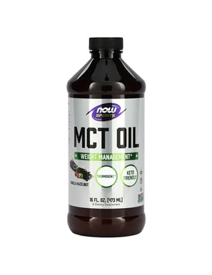 NOW Foods, Sporty, MCT Oil, Vanilla & Hazelnut, 16 oz (473 ml)