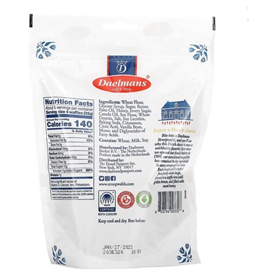 Daelmans, Mini Stroopwafels, Honey, 5.29 oz (150 g)