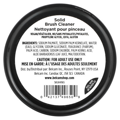 Denco Solid Charcoal Brush with Aloe, 1.1 oz (31.2 g)