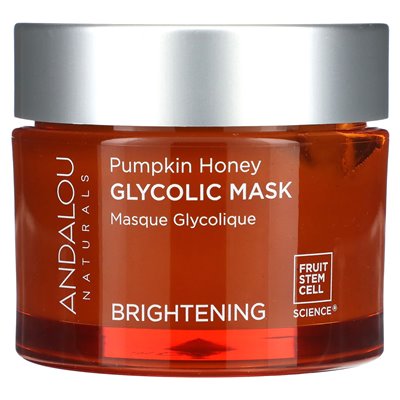 Andalou Naturals, glikolowa maska ​​kosmetyczna, miód z dyni, 1,7 uncji (50 g)