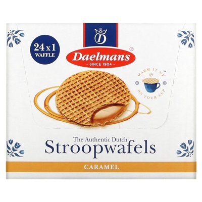 Daelmans, Stroopwafels, caramel, 24 waffles, 1.38 oz (39 g)