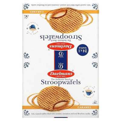 Daelmans, Stroopwafels, caramel, 24 waffles, 1.38 oz (39 g)