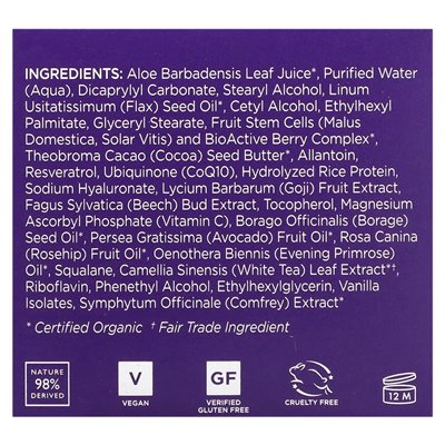 Andalou Naturals, Night Repair Cream, Resveratrol Q10, 1.7 oz (50 g)