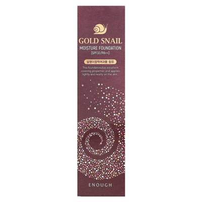 Enough, Golden Snail, Moisture Foundation, SPF 30 PA++, 21, 3.38 fl oz (100 ml)