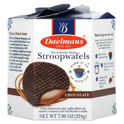 Daelmans, Stroopwafels, Schokolade, 8 Waffeln, 7,9 oz (224 g) Daelmans, Stroopwafels, Schokolade, 8 Waffeln, 7,9 oz (224 g)