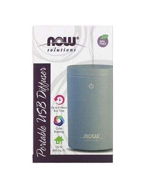 NOW Foods, Solutions, Portable USB Oil Diffuser, 1 Diffuser NOW Foods, Solutions, Portable USB Oil Diffuser, 1 Diffuser