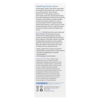 Ceramedx, Beruhigender Gesichtsbalsam, parfümfrei, 4 fl oz (118 ml)