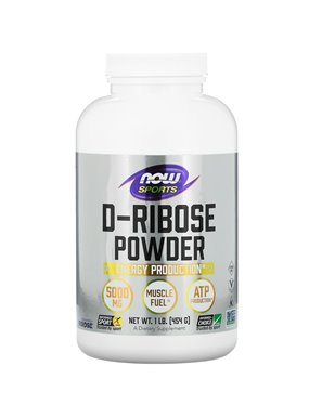 NOW Foods, Sporty, D-Riboza w proszku, 1 funt (454 g) NOW Foods, Sporty, D-Riboza w proszku, 1 funt (454 g)