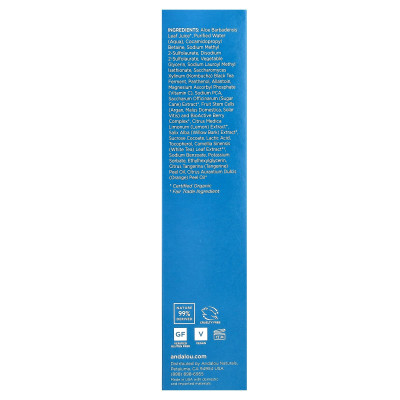 Andalou Naturals, Citrus-Kombucha-Reinigungsgel, saubere Haut, 6 fl oz (178 ml)