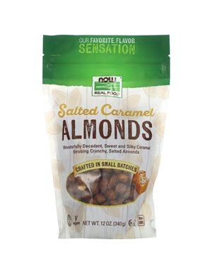 NOW Foods, Almonds, Salted Caramel, 12 oz (340 g)