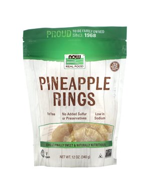 NOW Foods, Pineapple Rings, 340 g NOW Foods, Pineapple Rings, 340 g