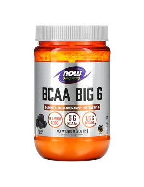 NOW Foods, Sports, BCAA Big 6, Natural Currant, 21.16 oz (600 g)
