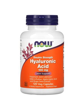 NOW Foods, Hyaluronsäure, doppelte Stärke, 100 mg, 120 vegetarische Kapseln NOW Foods, Hyaluronsäure, doppelte Stärke, 100 mg, 120 vegetarische Kapseln