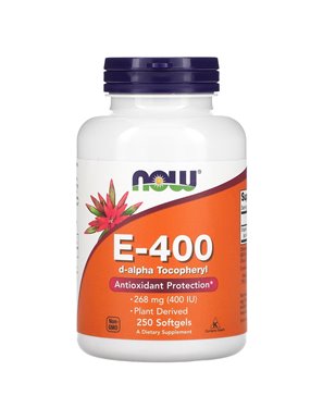 NOW Foods, Vitamin E, 268 mg (400 IE), 250 Kapseln