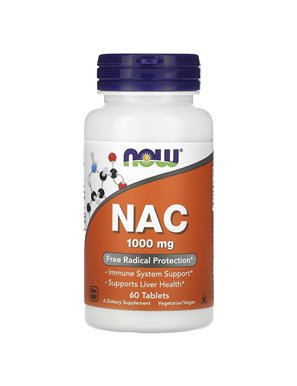 NOW Foods, NAC, 1,000 mg, 60 Tablets NOW Foods, NAC, 1,000 mg, 60 Tablets
