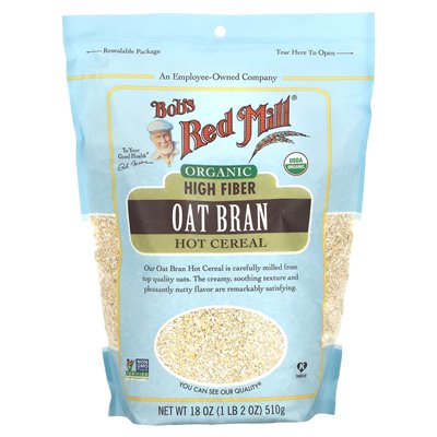 Bob's Red Mill, Organic High Fibre Osieńskie Osły gorące płatki, 18 uncji (510 g)