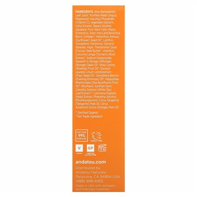 Andalou Naturals, Enlightening Serum, Turmeric + C, Brightening, 1.1 fl oz (32 ml)