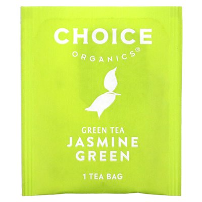 Organic Tea Selection, Green Tea, Jasmine Green, 16 Tea Bags, 0.85 oz (24 g)