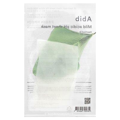 ABIB, Acidic pH Mask, Heartleaf Fit, 1 sheet, 1.01 Fl Oz (30 ml)