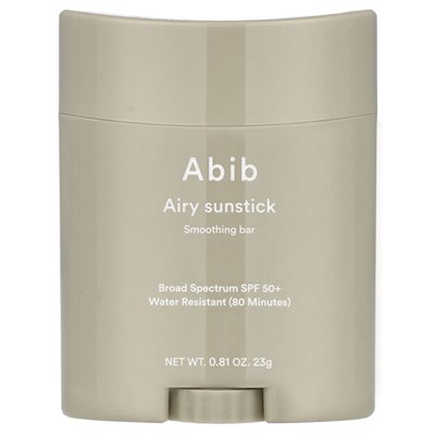ABIB, Airy Sunstick Wygładzający, SPF 50+, 0,81 uncji (23 g)