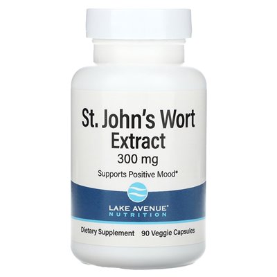 Lake Avenue Nutrition, St. John's Wort Extract, 300 mg, 90 kapsułek wegetariańskich