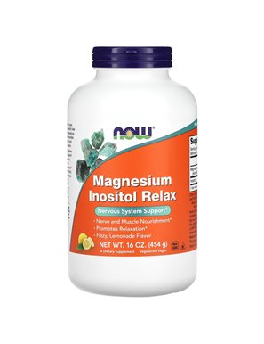 NOW Foods, Magnez Inozytol Rozluźniający, Lemoniada, 16 uncji (454 g)