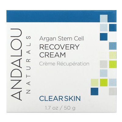 Andalou Naturals, Argan Cell, krem do odzyskiwania, przezroczystą skórę, 1,7 uncji (50 g) Andalou Naturals, Argan Cell, krem do odzyskiwania, przezroczystą skórę, 1,7 uncji (50 g)