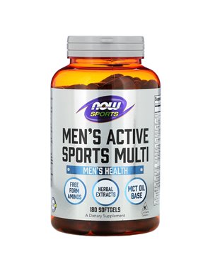 NOW Foods, Sports, Men's Active Sports Multi, 180 Softgels NOW Foods, Sports, Men's Active Sports Multi, 180 Softgels