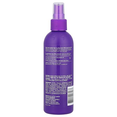 Aussie, Total Miracle, rozlanie się sprayu z morelem i australijskim olejem Macadamia, 8 Fl Oz (236 ml)