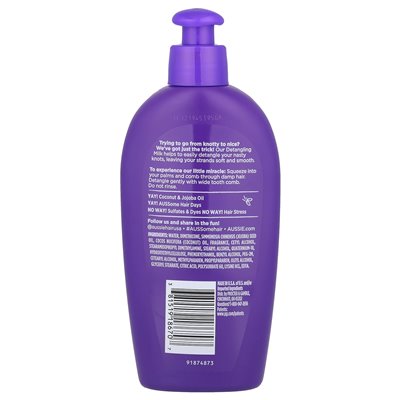 Aussie, Cuda Curls, Lain-In Contrangling Milk z olejem kokosowym i jojoba, 6,7 fl oz (200 ml) Aussie, Cuda Curls, Lain-In Contrangling Milk z olejem kokosowym i jojoba, 6,7 fl oz (200 ml)