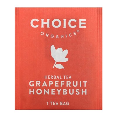 Organic Tea Selection, Herbal Teas, Grapefruit Honey, Caffeine Free, 16 Tea Bags, 1.02 oz (29 g)