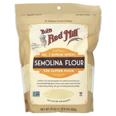 Bob's Red Mill, Semolina Mąka, 24 uncje (680 g)
