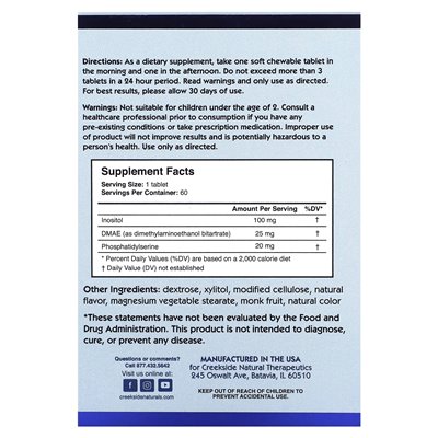 Creekside Natural Therapeutics, Children's Concented Mind Jr, Orange Cream, 60 tabletek EZ-MELT Creekside Natural Therapeutics, Children's Concented Mind Jr, Orange Cream, 60 tabletek EZ-MELT