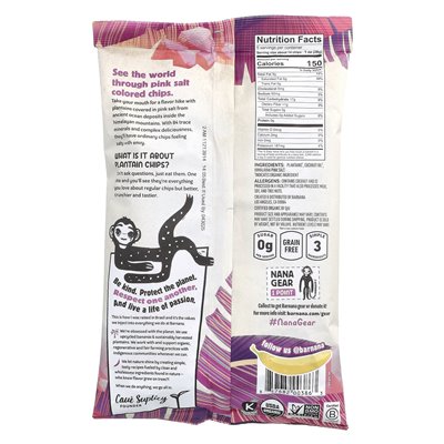 Barnana, organiczne chipsy babki, himalajska różowa sól, 5 uncji (140 g)