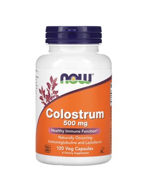 NOW Foods, Colostrum, 500 mg, 120 kapsułek roślinnych NOW Foods, Colostrum, 500 mg, 120 kapsułek roślinnych