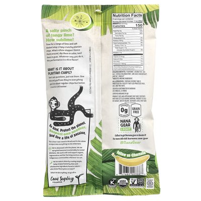 Barnana, Organic Plantain Chips, Acapulco Lime, 5 oz (140 g)