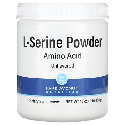 Lake Avenue Nutrition, L-Serine, niezmożony proszek, 1 funt (454 g)