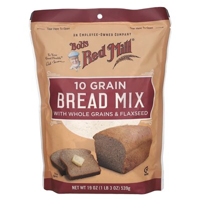 Bob's Red Mill, 10 mieszanka chleba ziarna z pełnymi ziarnami i siemieniem lnianym, 19 uncji (539 g) Bob's Red Mill, 10 mieszanka chleba ziarna z pełnymi ziarnami i siemieniem lnianym, 19 uncji (539 g)