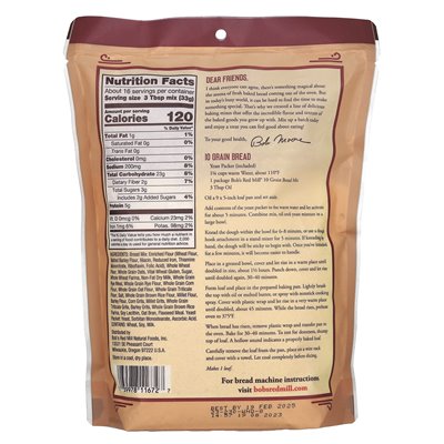 Bob's Red Mill, 10 Grain Bread Blend with Whole Grains and Flax Seeds, 19 oz (539 g)