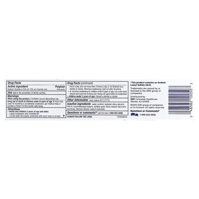 Produkty dentystyczne biotenowe, pasta do zębów fluoru, świeżo oryginał, 4,3 uncji (121,9 g)