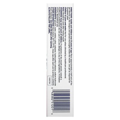 Produkty dentystyczne biotenowe, żel kremowy suchości w ustach, wolny od smaku, 1,5 uncji (42 g)